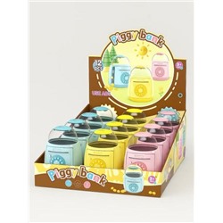 Копилка-сейф "Star bank" (13x11 см), mix, шоу-бокс 12 шт.