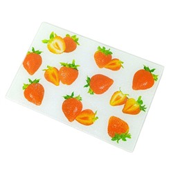 Доска разделочная SWEET Home № 38 стекло Сочная клубника 20*30см (24) оптом