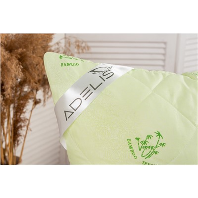 Подушка "Бамбук" тик на молнии лебпух+бамбук,стег,лента,сумка(Н)