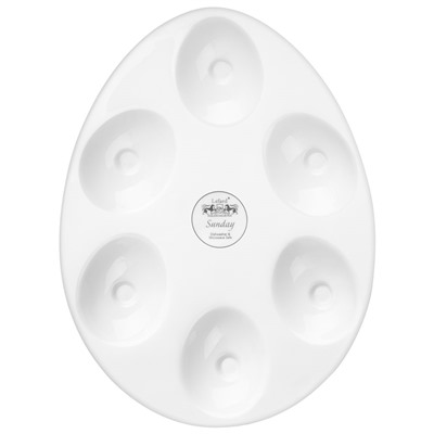 БЛЮДО ДЛЯ 6 ЯИЦ LEFARD "SUNDAY" 25,5*20*2 СМ