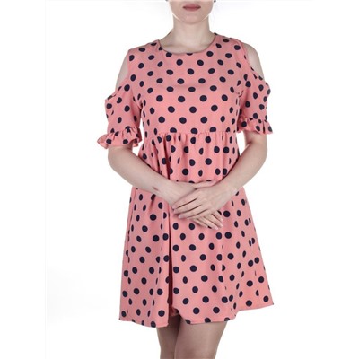916 Платье летнее в горошек Fashion