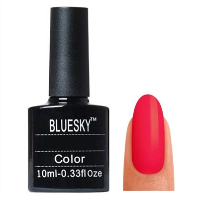 Bluesky Гель-лак для ногтей / Classic 124 SU, ярко-розовый, 10 мл