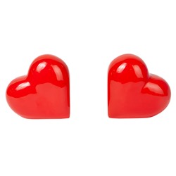 Держатель для книг Love, 14х14 см, красный, 2 шт.