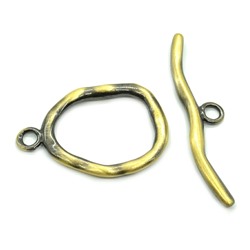 Замок тогл 36*48мм цв.латунь