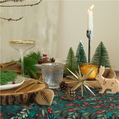 Скатерть "Этель" "Winter berry" 144х110+/- 3см, 100%хл, саржа 190г/м2