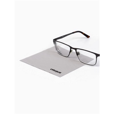 Салфетка для очков OneSun, 13×13 см, серая