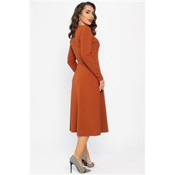 Платье трикотажное Парижанка (терракот) П14335-10М