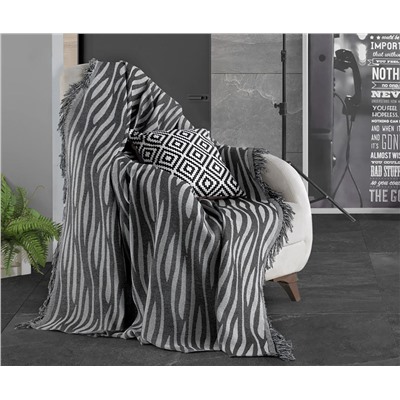 Накидка на Диван 170x220 см. 100% Хлопок Keten Verda Siyah