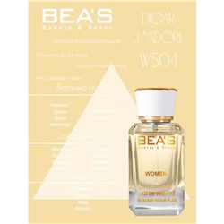 Beas W504 Christian Dior J'adore Women edp 25 ml, Парфюм женский Beas W504 создан по мотивам аромата Christian Dior J'adore