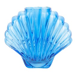Ваза для цветов Seashell, 18,5 см, голубая