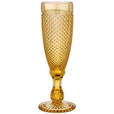 НАБОР БОКАЛОВ ДЛЯ ШАМПАНСКОГО "ГРАНАТ" ИЗ 6ШТ. СЕРИЯ "MUZA COLOR" 150МЛ. / В=20 СМ (КОР=4НАБ.)