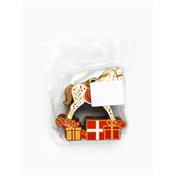 Ёлочная игрушка деревянная «Новогодний конь», набор 10 шт.