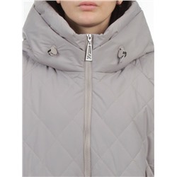 F-806 GRAY BEIGE Куртка демисезонная женская (100 гр. холлофайбер)