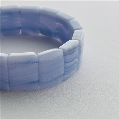 Радуга Самоцветов Браслет Голубой агат