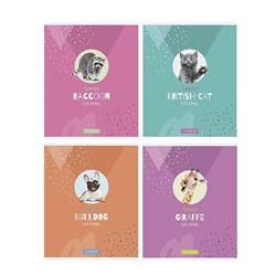 Тетрадь 48л., А5, клетка ArtSpace "Питомцы. Cute animal", суперэконом