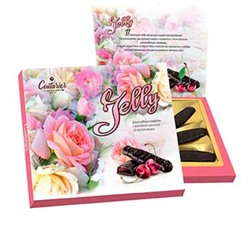 Набор конфет Jelly с начинкой Вишня (Розы) 155г/Шоколадный Кутюрье