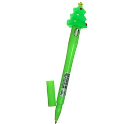 Ручка гелевая Calligrata "Новый год", неавтоматическая, светящаяся, чёрные чернила, 0,5 мм, подарочная, МИКС