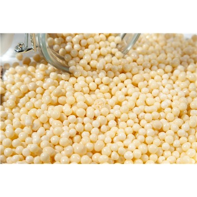 Драже "Рисовые шарики (5 мм) в белом шоколаде - Premium"