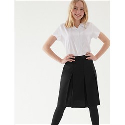 Girls' Permanent Pleats School Skirt (2-16 Yrs)