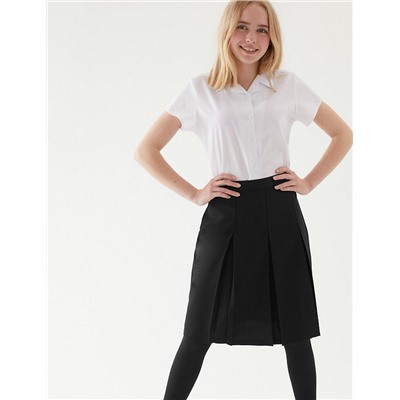 Girls' Permanent Pleats School Skirt (2-16 Yrs)