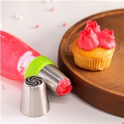 Насадка кондитерская KONFINETTA «Вихрь», d=3.7 см, выход d=2 см, нержавеющая сталь