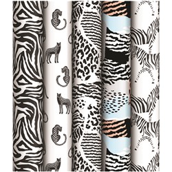 Бумага упаковочная 70*100см ArtSpace Анималистичный принт 70г/м2 ассорти 5 диз К100_40603/Россия