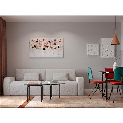 Панно декоративное Fleur, 80х140 см, бежевое