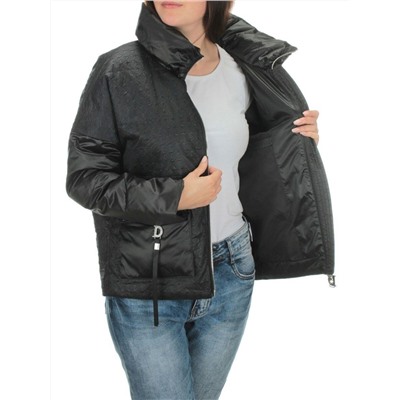 EAC931 BLACK Куртка демисезонная женская (100 гр. синтепон)