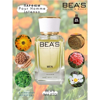 Beas M233 Dolce & Gabbana Intenso Pour Homme edp 50 ml, Парфюм мужской Beas M233 создан по мотивам аромата Dolce & Gabbana Intenso Pour Homme
