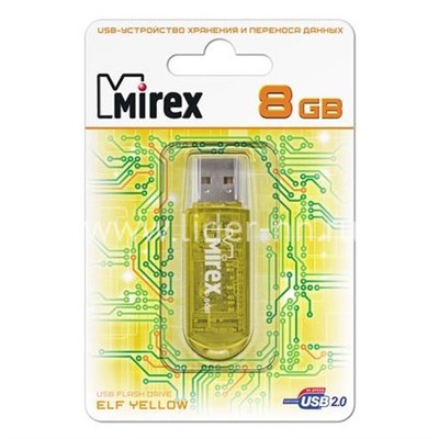USB Flash 8GB Mirex ELF YELLOW