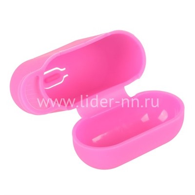 Чехол для наушников EarPods силиконовый (розовый)