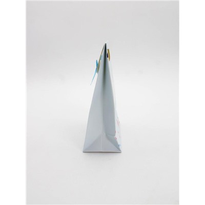 Пакет подарочный (XS) "Colorful triangles", blue (12x6x16)
