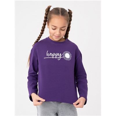 Лонгслив детский "Хэппи" фиолет