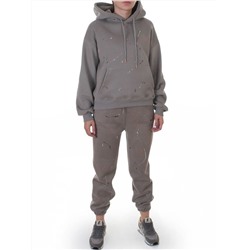 006 GRAY Костюм спортивный зимний женский (95% хлопок, 5% полиэстер)