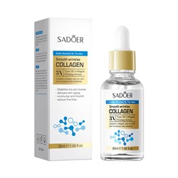 Омолаживающая сыворотка для раглаживания морщин с коллагеном III типа SADOER Smooth Wrinkles Tye III Collagen Firming Serum, 30 мл