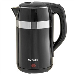 Чайник DELTA DL-1116 1500Вт 2,3л пластик ЧЕРНЫЙ двойная стенка (12)