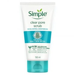 Очищающий скраб для пор (150 мл), Clear Pore Scrub, произв. Simple