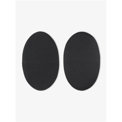 Заплатки для одежды, 15.5×9.5 см, термоклеевые, 2 шт., чёрные