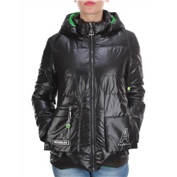 8266 BLACK Куртка демисезонная женская BAOFANI (100 гр. синтепон)