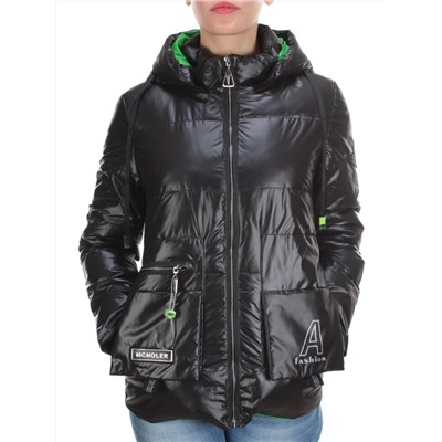 8266 BLACK Куртка демисезонная женская BAOFANI (100 гр. синтепон)