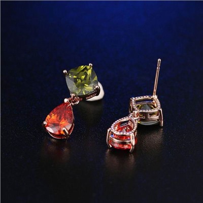 1G0015 Серьги с позолотой, 20х9х16мм