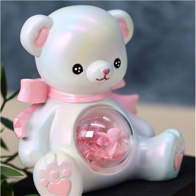 Ночник «Teddy bear», white (11 см), пластик