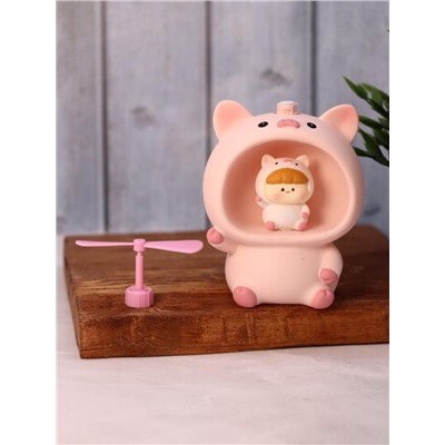 Kопилка - ночник «Baby pig fan», pink (13,5 см), пластик