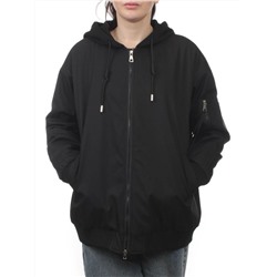 H24-83 BLACK Куртка демисезонная женская (100 гр. синтепон)