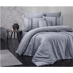Сатиновое Постельное белье Евро 2 сп. V.I.P Moonlıght SATIN First Choice