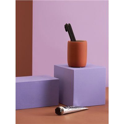 Стакан для зубных щеток Flow, терракотовый