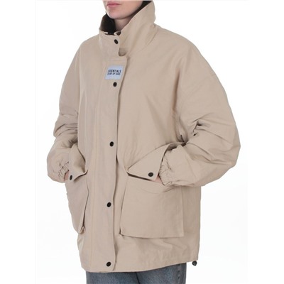 3089 BEIGE Куртка демисезонная женская (100 гр. холлофайбер)