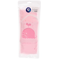 Мочалка для тела "ULTRAMARINE SAKURA", комбинированная, цвет розовый, 70*10см