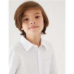 2pk Boys' Cotton Regular Fit School Shirts (2-18 Yrs)