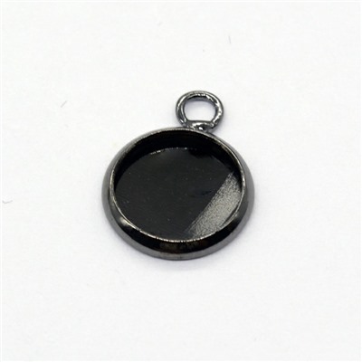 Сеттинг для кулона 10мм черный